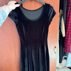 Blackmilk Black Velvet Mini Dress